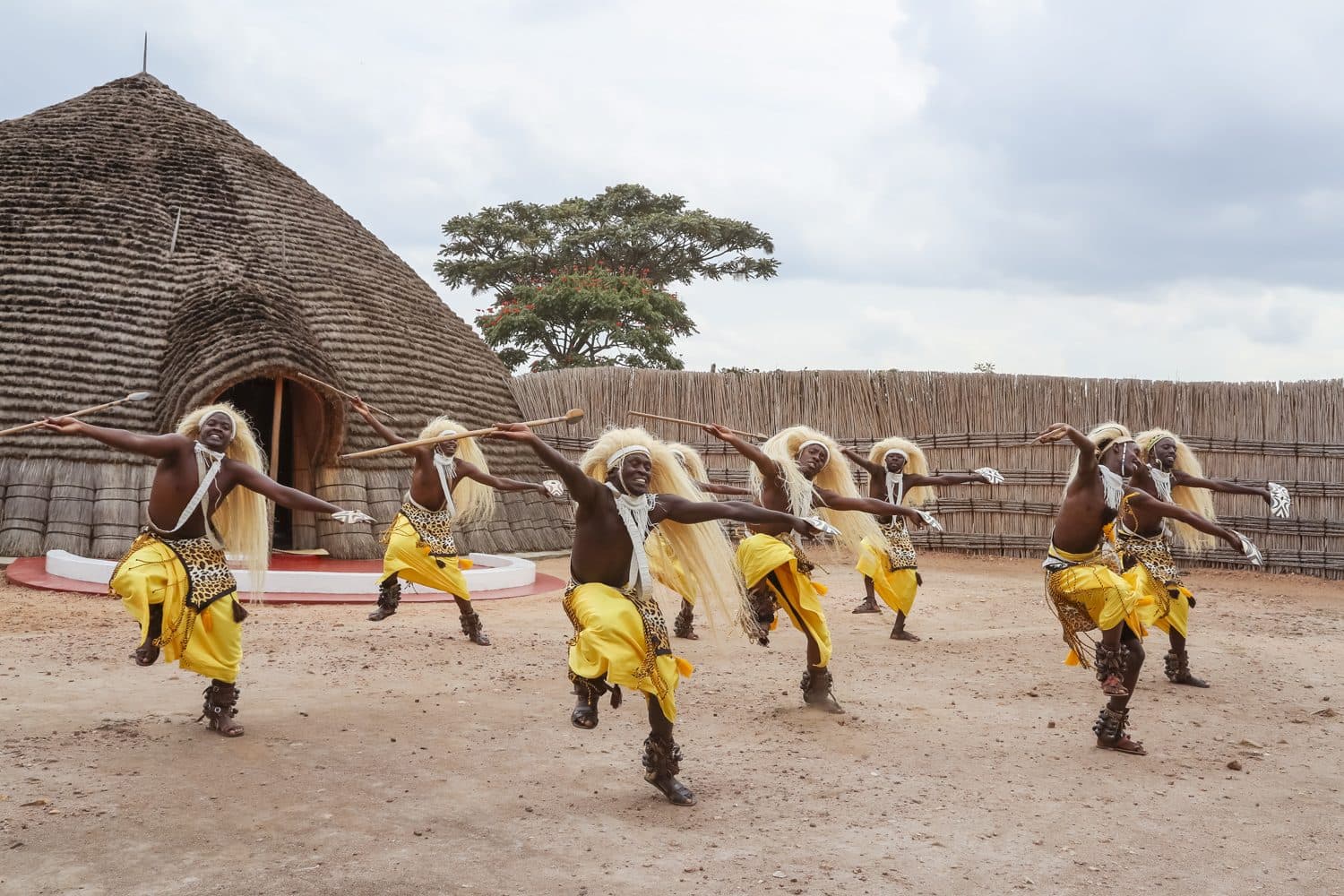 Intore dancers at the King’s Palace in Nyanza
